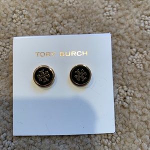 Tory Burch Logo Stud Earrings